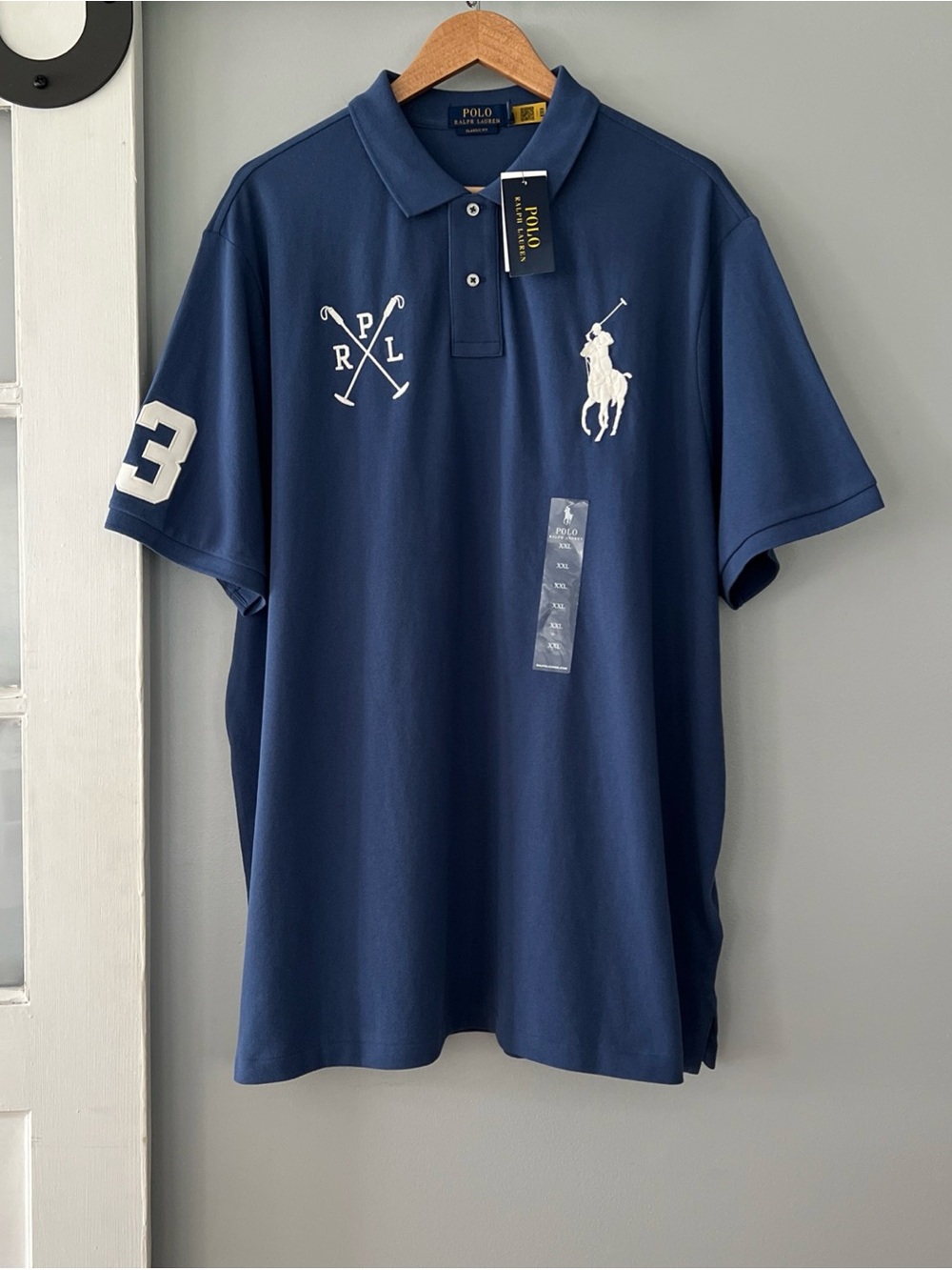 NWT Ralph Lauren Big Pony Classic Fit Navy Short-Sleeve Polo Shirt msrp $140